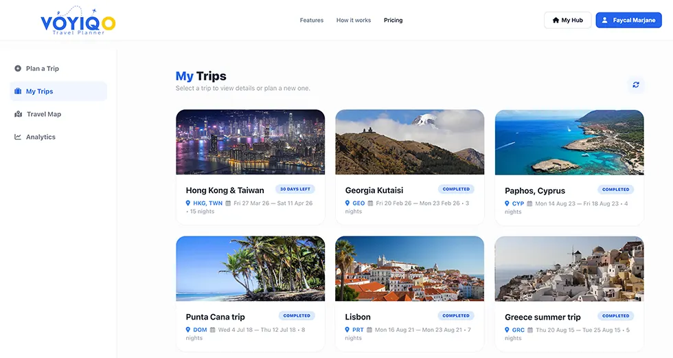 Voyiqo App Screenshot